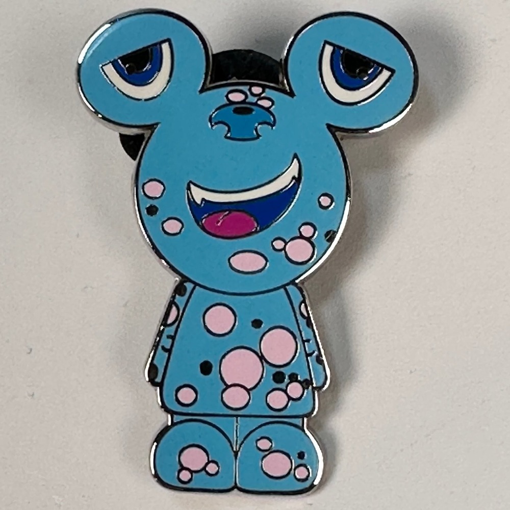 Cheeky Bubbles Disney Vinylmation‎ Pin 2009 Blue Pink Monster Enamel Metal